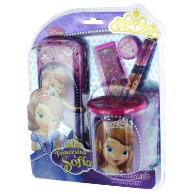 Set escolar de 6 ítems Vaso Plus de la Princesa Sofía. | Rupless