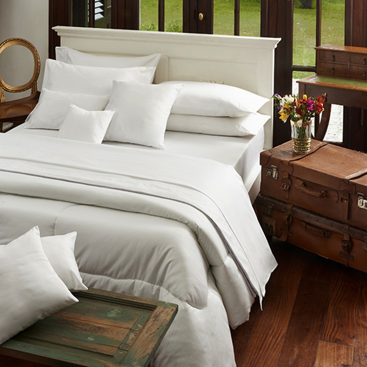 Juego de sábanas algodón egipcio Satén 400 hilos King | Rupless