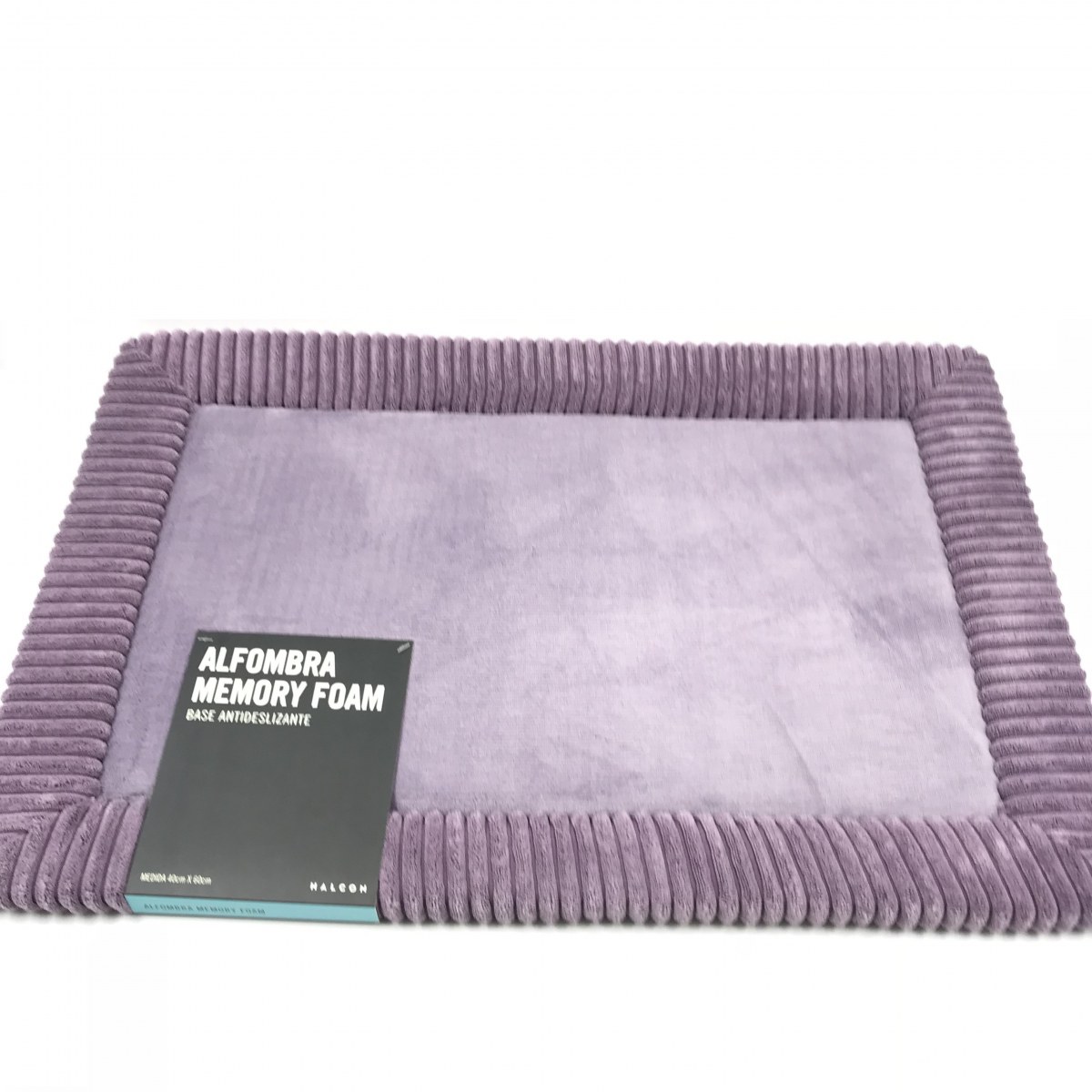 Alfombra de baño Memory Foam, color lila | Rupless